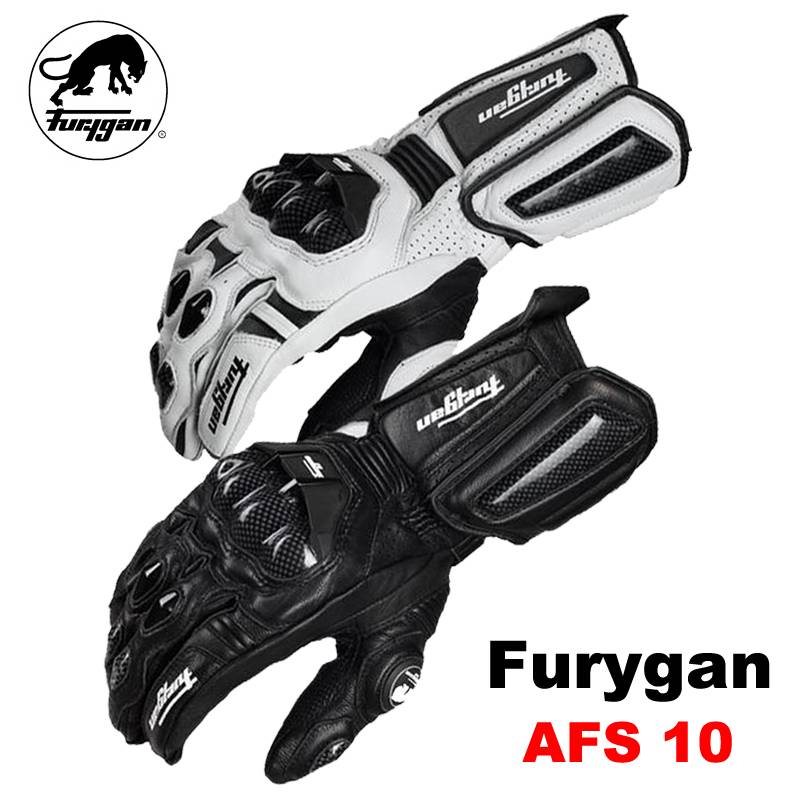 American Leopard FURYGAN AFS10 glove carbon fiber leather motorcycle long glove glove riding anti -fall