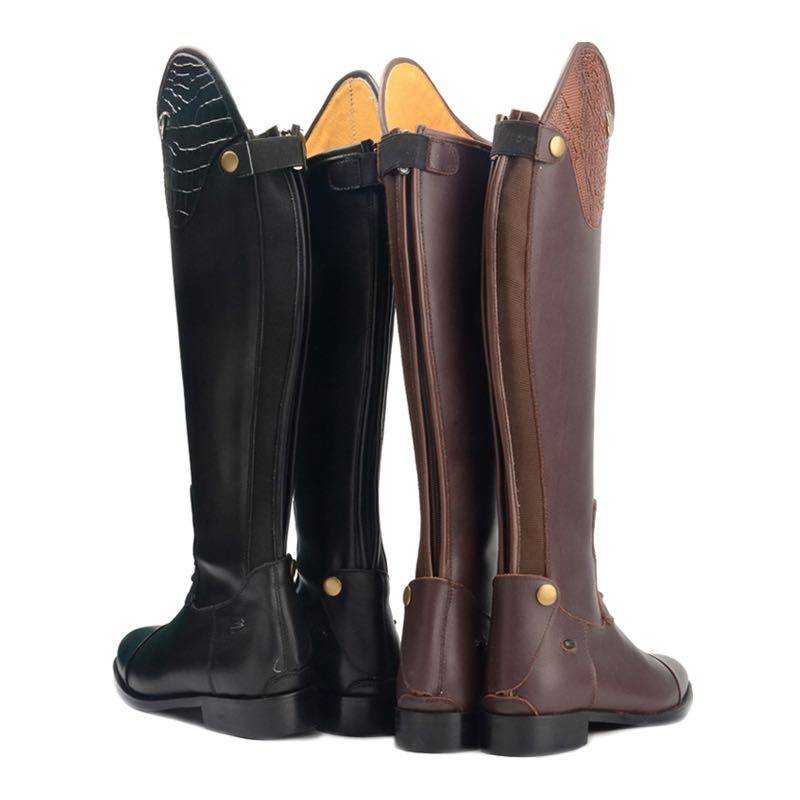 Leather Knight Cavaliers Competition Leather over -the -knee boots long equestrian training boots men's and women's same models riding equipment