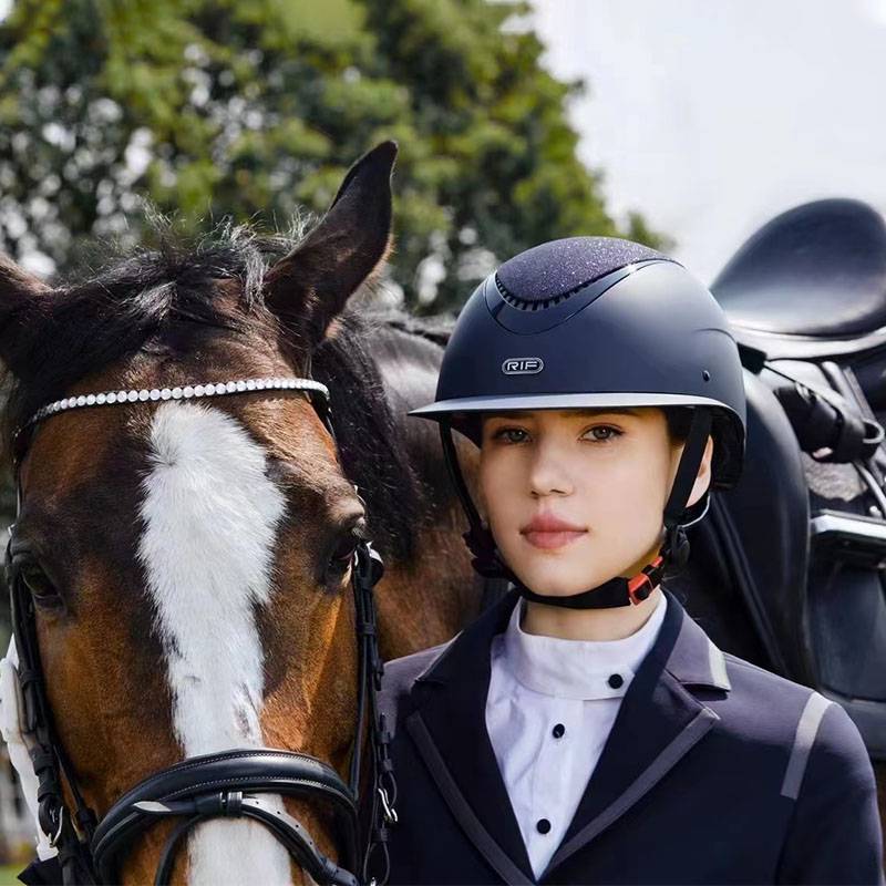 RIF Equestrian helmet female riding helmet Children's equestrian disorder helmet safe and breathable equestrian equipment multi -color