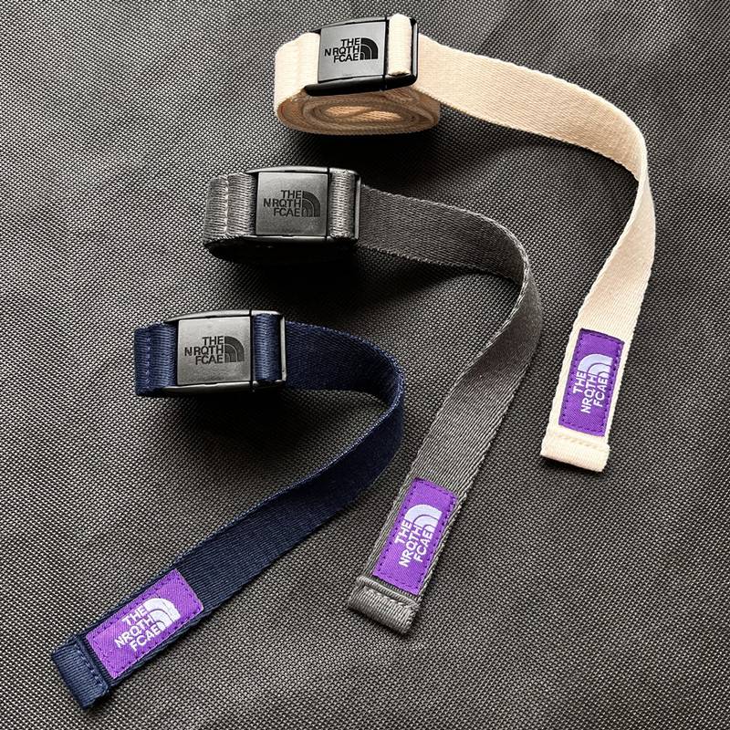 Purple label plug -in outdoor versatile waist band canvas nylon men's universal workplace trousers denim belt poreless Japanese style