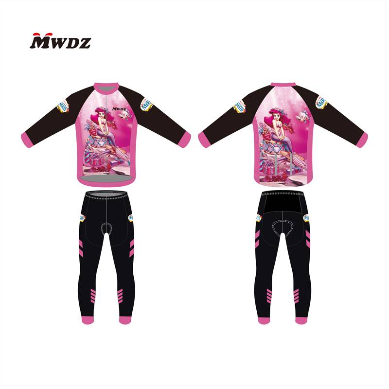 Summer Children's Cycling Services Balanced Long -sleeved Short -sleeved Thin Roller Skidine Speed -drying Set Men and Women Performance