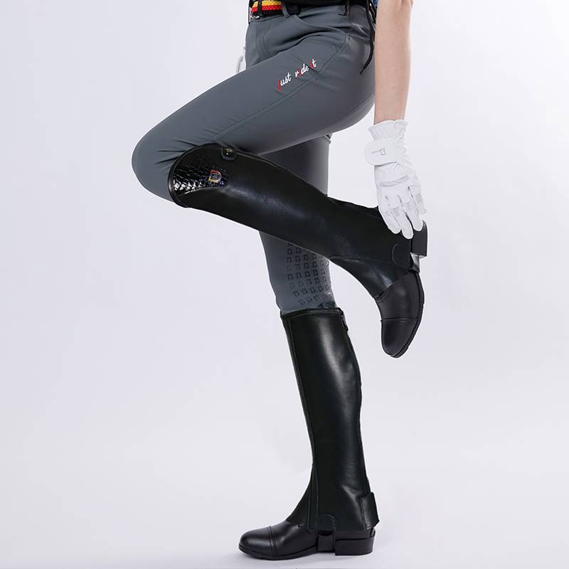 Wear -resistant and breathable knights equipped with men and girls soft leather leather horses, leggings, knights, leggings, riding horses and legs