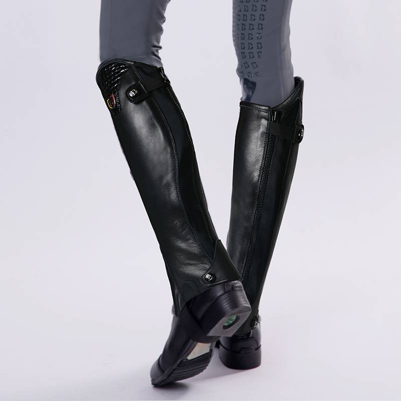 Wear -resistant and breathable knights equipped with men and girls soft leather leather horses, leggings, knights, leggings, riding horses and legs