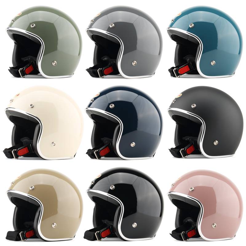 Taiwan EVO retro helmet Jiang Ge VESPA pedal Jinjira motorcycle motorcycle 3/4 half helmet men and women four seasons