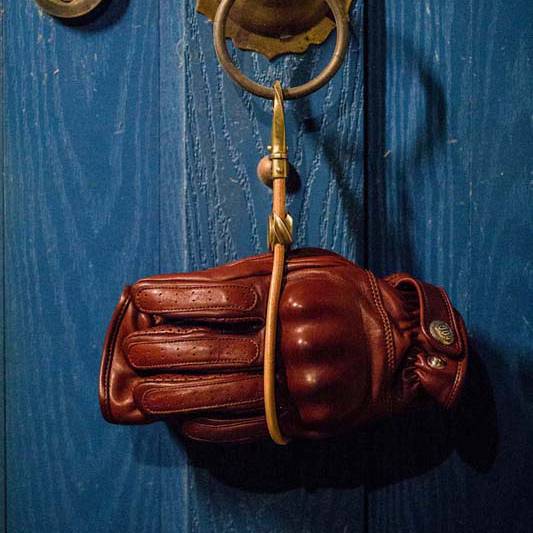 Fulu garage retro motorcycle carrier protective anti -fall gloves North African sheep leather Ethiopian shell gloves summer