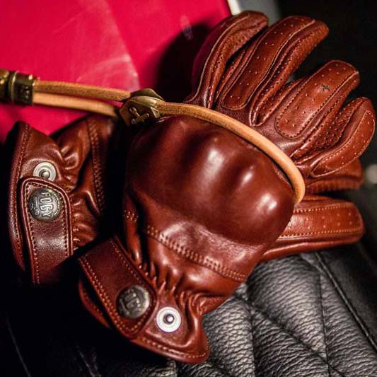 Fulu garage retro motorcycle carrier protective anti -fall gloves North African sheep leather Ethiopian shell gloves summer