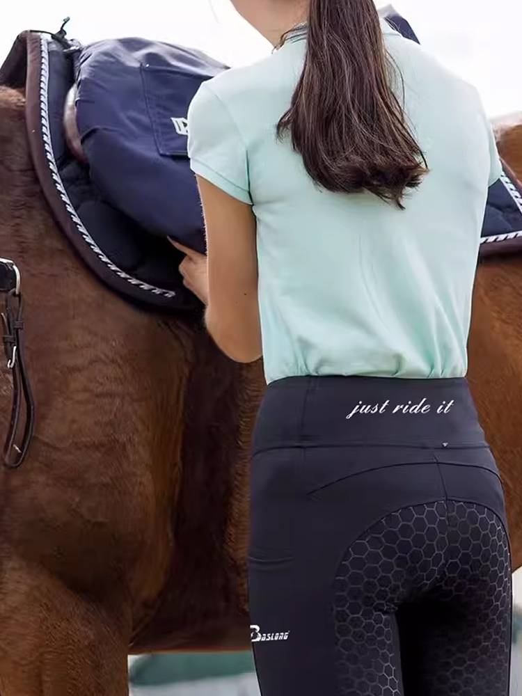 BASLONG Spring and Summer Adult Children's Silicon Equestrian Horse Pants Equestrian Clothing Knight Equipment Riding Pants