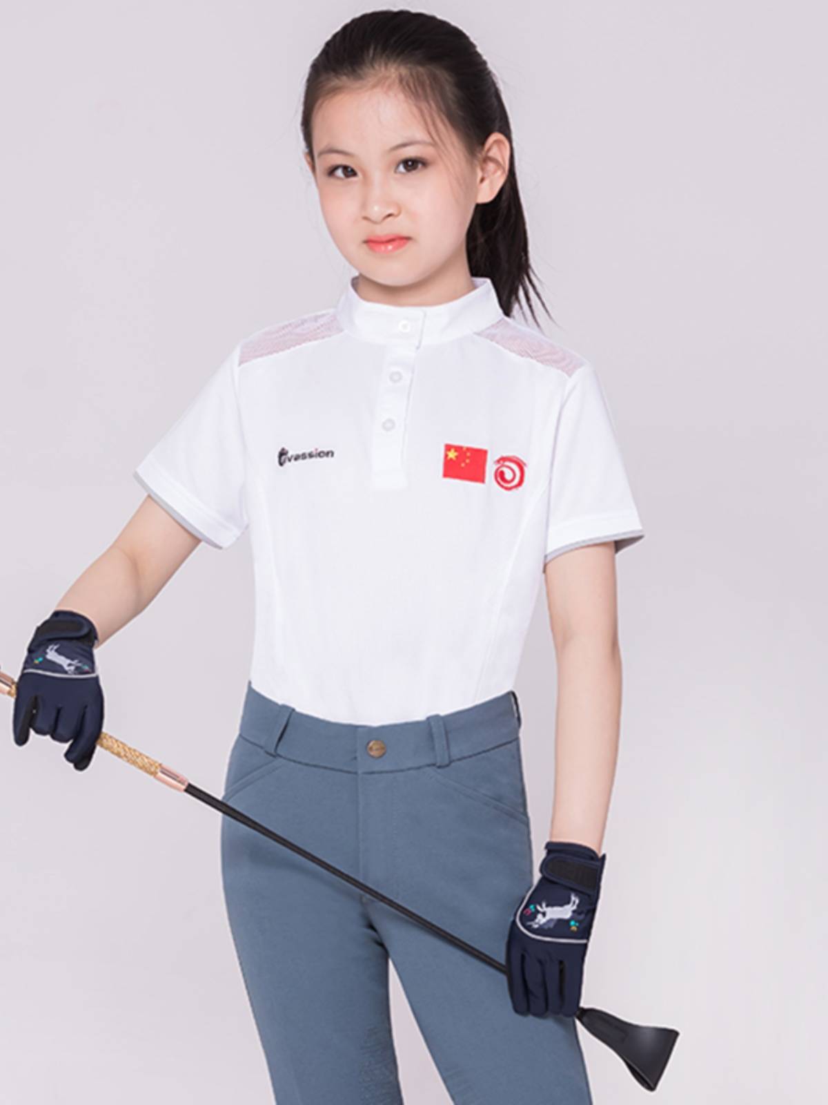 Children's equestrian gloves, anti -abrasion, durable knight male and female equestrian equipment Rockma horses 8104008
