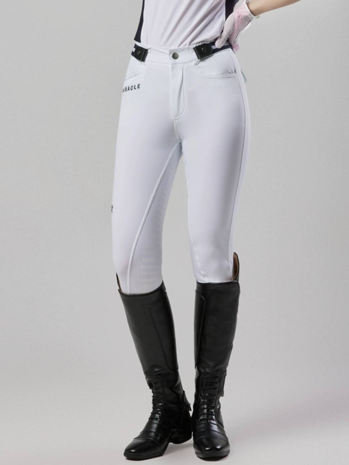 Adult summer full glue horse pants women's ultra -thin fast dry professional equestrian pants knight training competition white horse pants
