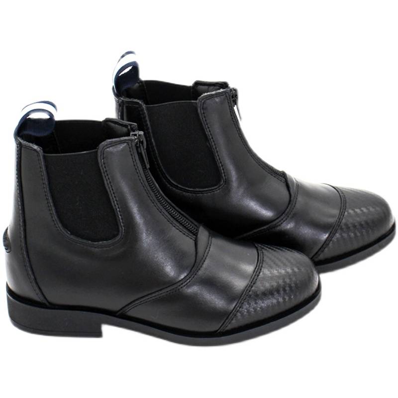 Outdoor Children's Riding Boots Equestrian Horse Boot Competition Training head layer Anti -slip real cowhide Male girl Knight Equipment