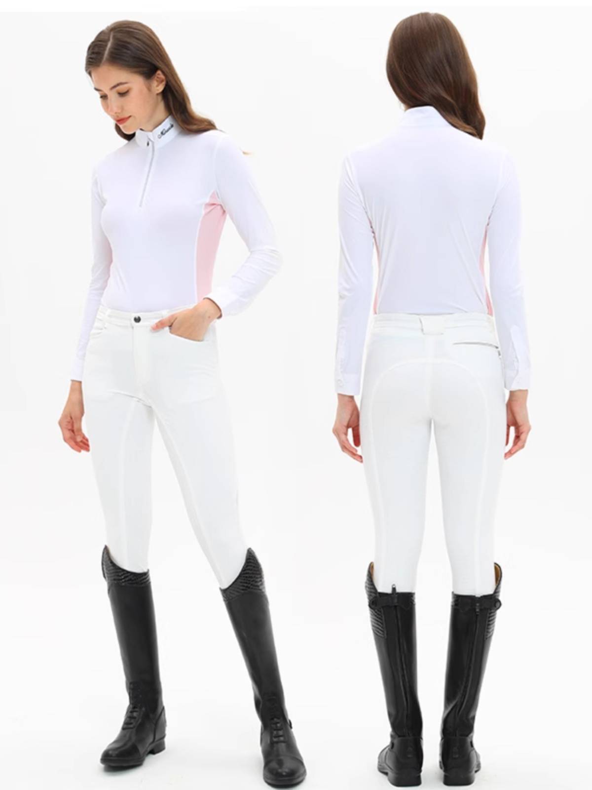 Professional horse riding long -sleeved T -shirt shirt in summer sunscreen training breathable fast dry fabric knight