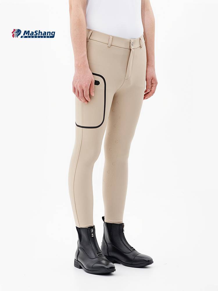 Mashangma's children's ultra -thin equestrian horse pants men and girls riding pants competition training knight clothes