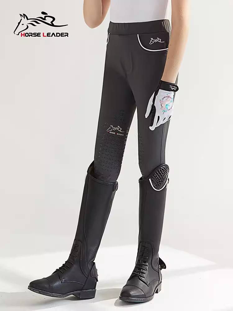 Summer ultra -thin fast -drying children's equestrian pants silicon gum pants silicon gel pants pants speed dry riding pants riding pants