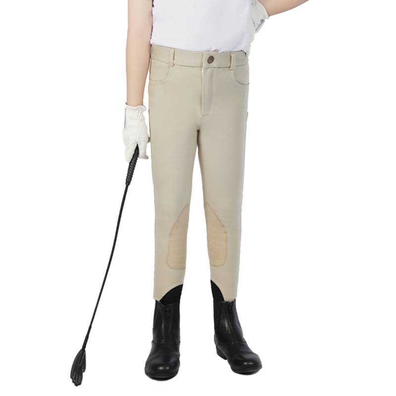 Four Seasons Professional Children's Equestrian Horse Pants Quadity Elastic Ride Pants Rider Horse Equestnia Equestnically Equestnically