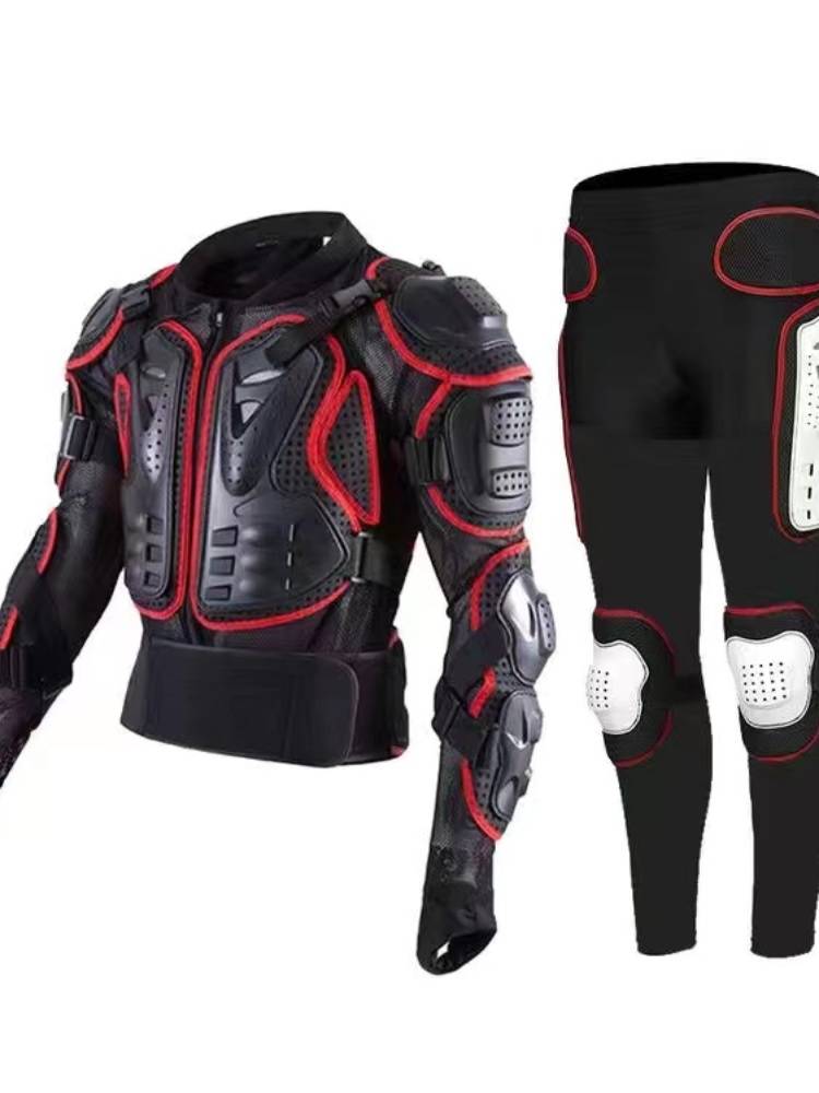 Motorcycle cycling armor jacket full body anti -drop service male armor off -road windshield carrier knee padding equipment