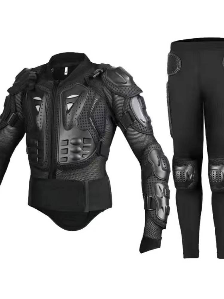 Motorcycle cycling armor jacket full body anti -drop service male armor off -road windshield carrier knee padding equipment