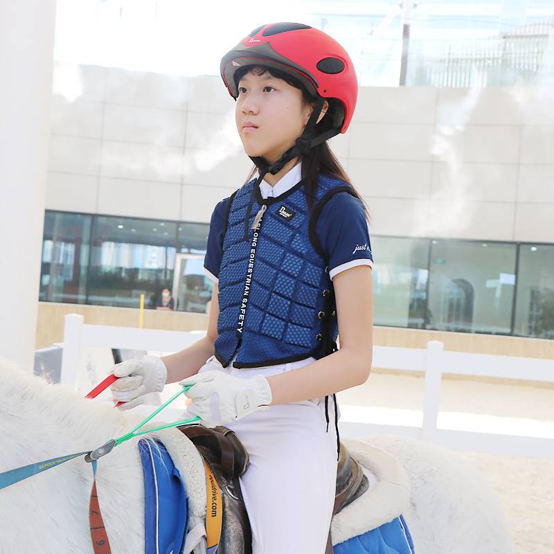 Eight -foot dragon equestrian armored children's summer protective vest vest vest horseshroda nursing child knights equipped with clothing