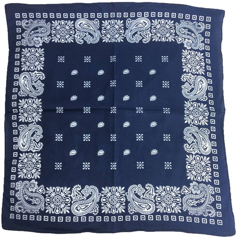 Blue cowboy scarf