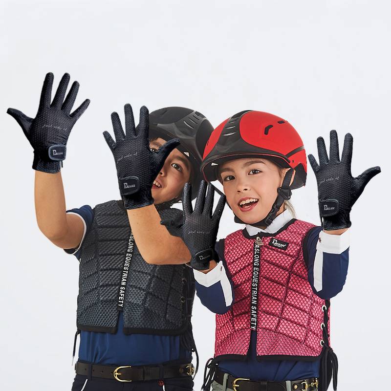 Spring and summer equestrian gloves ride gloves gloves Equestrian supplies, wear -resistant, anti -slip and breathable men and girls