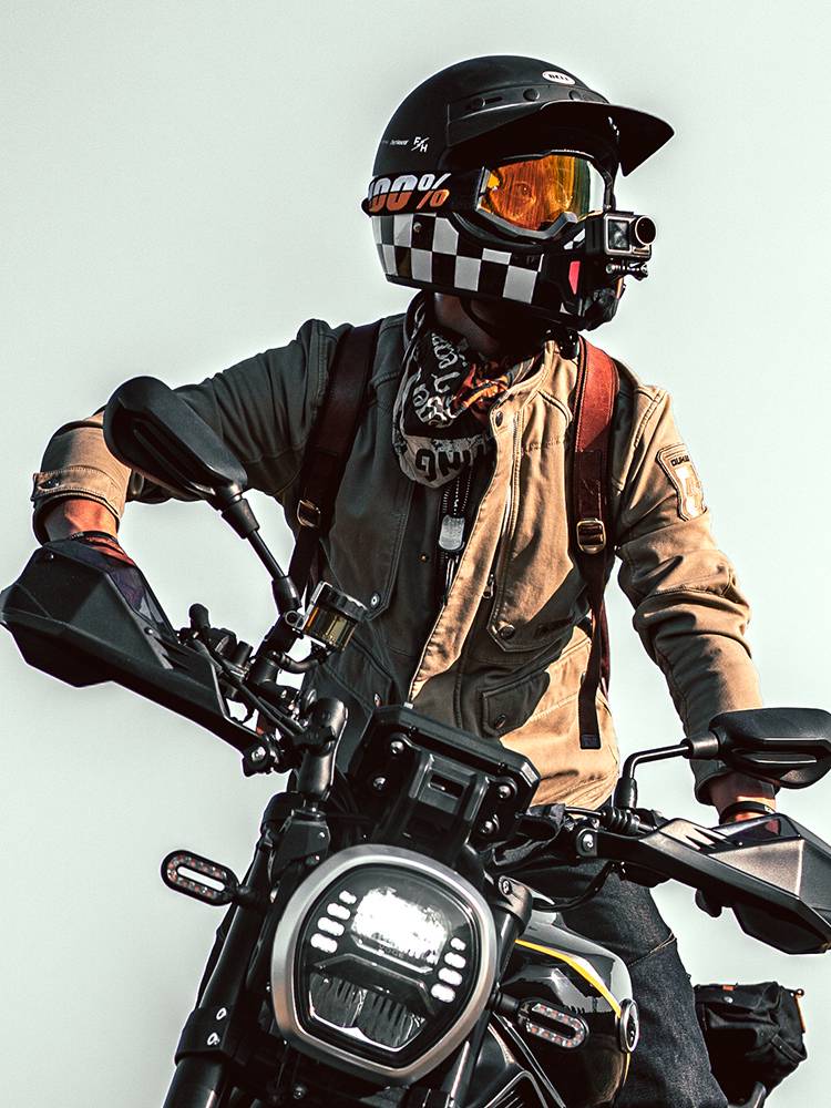 Duhan motorcycle retro locomotive riding service four seasons windproof and warm casual jacket anti -falling resistance knight service men