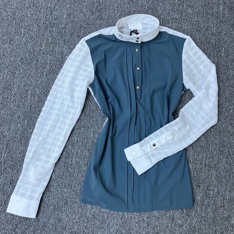 Italian CT women's short -sleeved equestrian clothing long -sleeved top top h equistic matched T -shirt ladies knight equipment