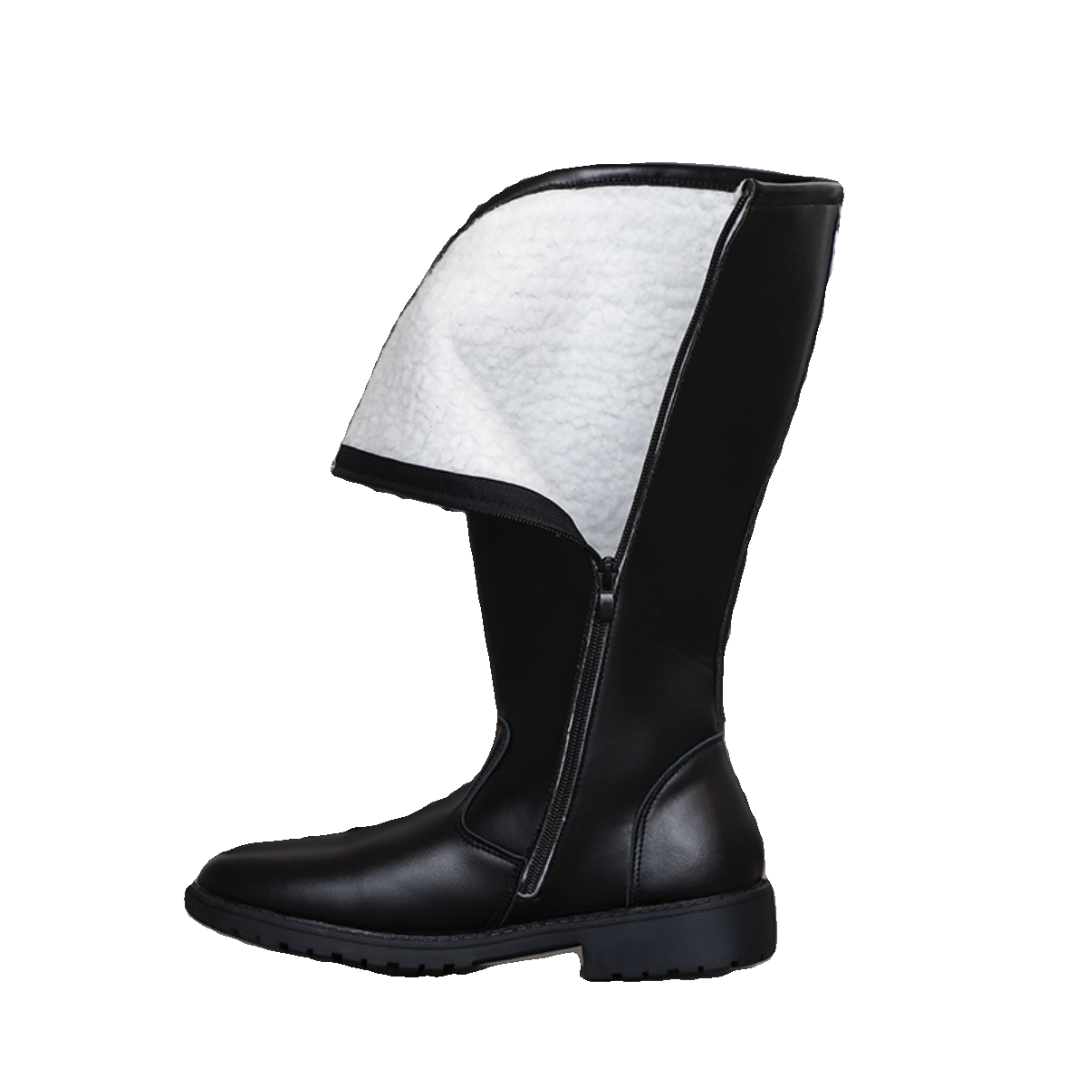 Men and women's leather boots high boots, flag -raising guard boots, drum band band knights race boots cosplay anime boots
