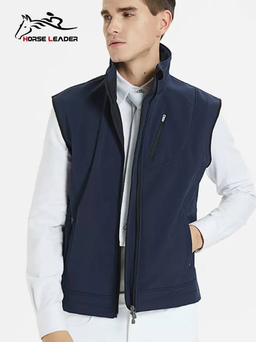 HorseLeader Male Margion Vests Jacket Spring and Autumn Winds -proof Cavaliers Training Services Riding Clothing Male