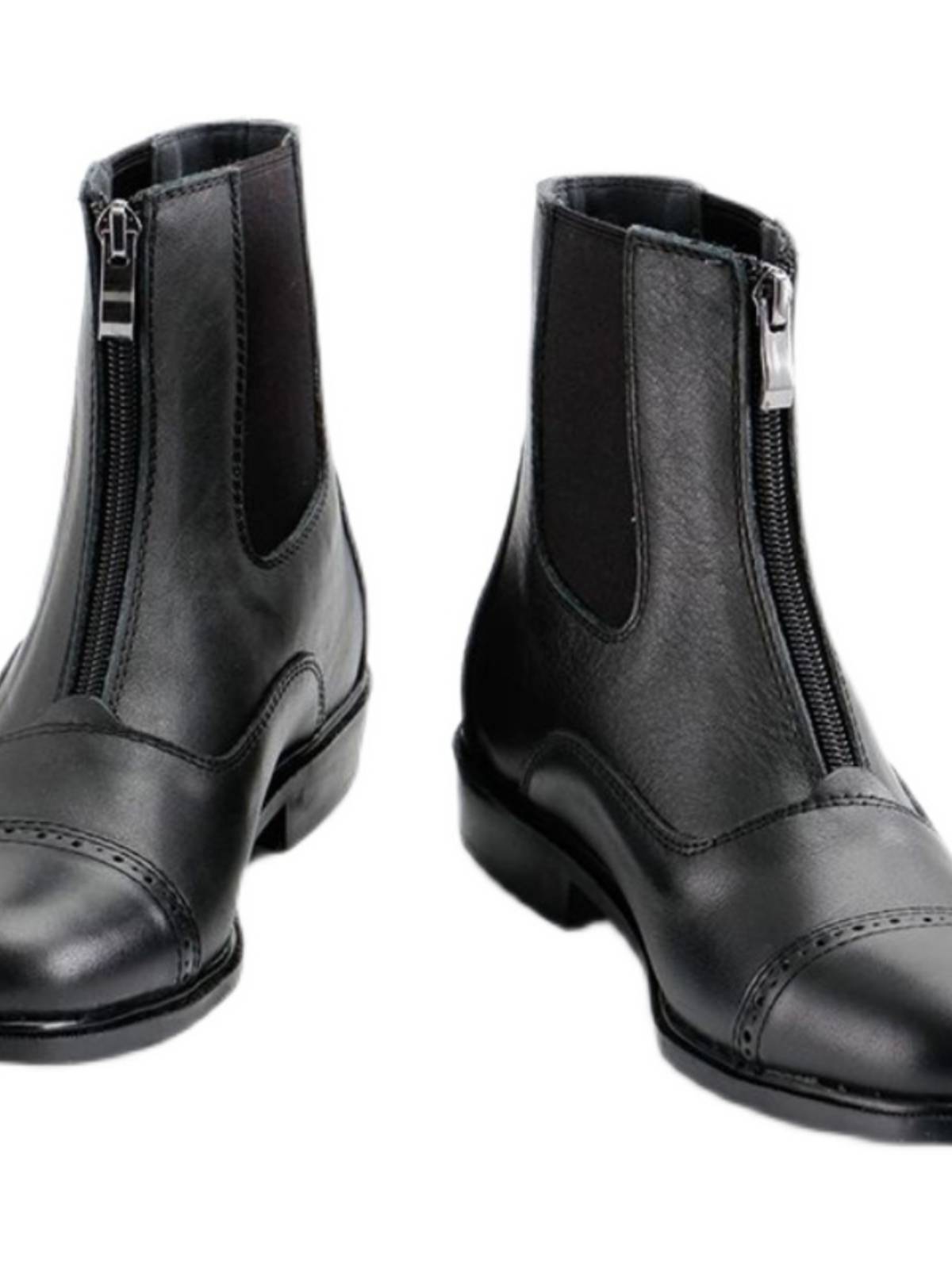 Four seasons professional cowhide children's knight short boots men and women riding shoes, non -slip, wear -resistant horse boots, horses, equestrius