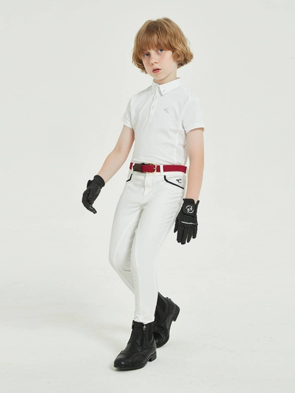 EPONA Children's Horse Riding Equipment Knight Belt Youth Sports Weaving Plastic Botes Equestrian Horse Pants Belt