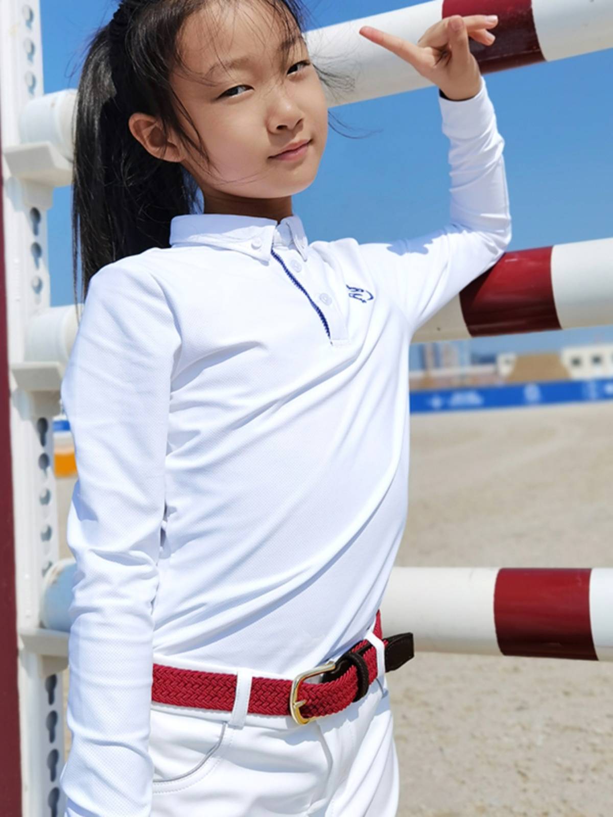 EPONA Children's Horse Riding Equipment Knight Belt Youth Sports Weaving Plastic Botes Equestrian Horse Pants Belt