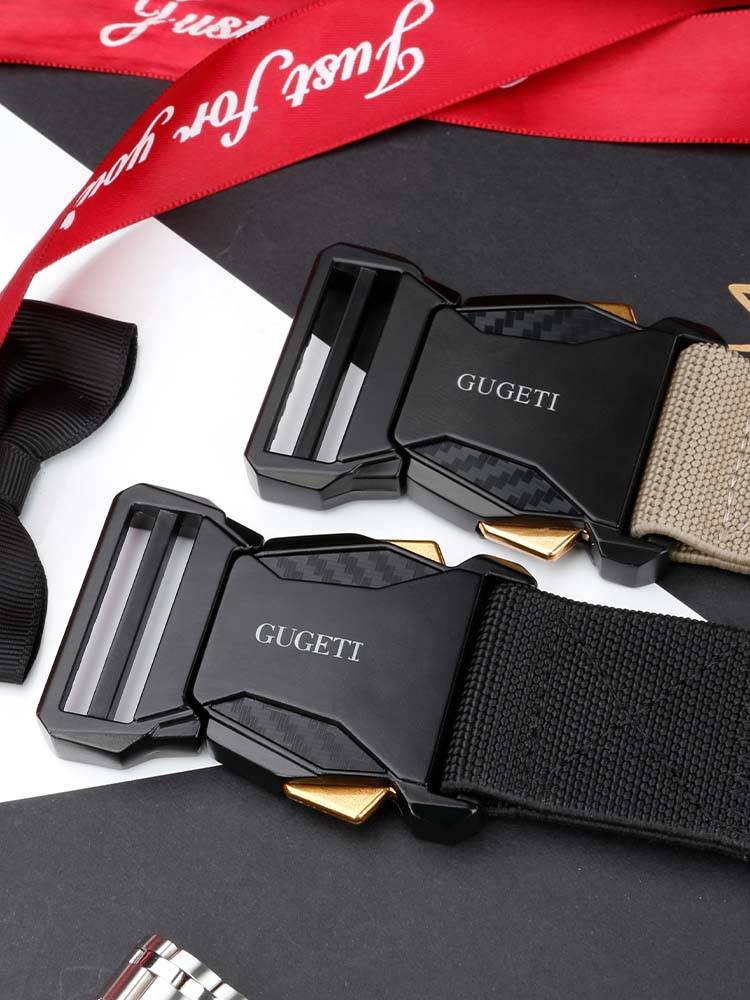 Gugeti Gogti Men's Elastic Belt Outdoor Classic Sports Pants Bots Fashion Leisure Permanent Blood