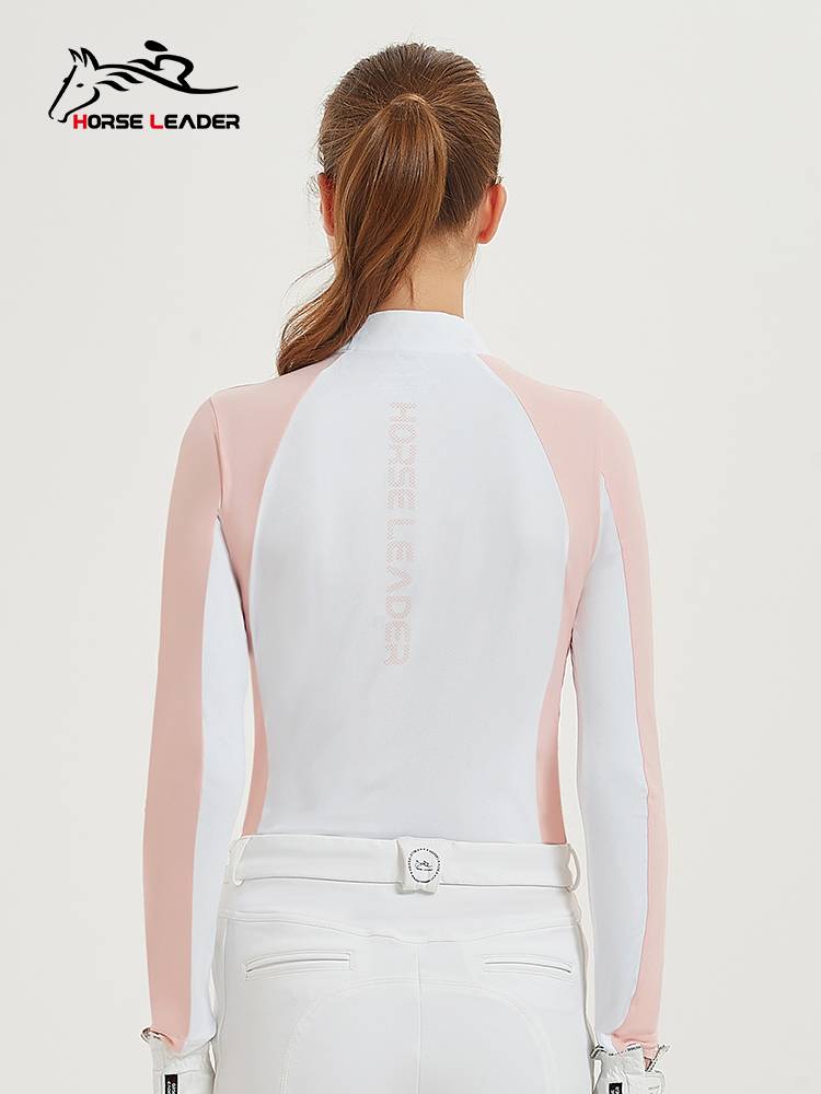 HorseLeader Equestrian Equestrian T -shirt T -shirts of spring and summer breathable ladies riding long -sleeved equestrian clothing top