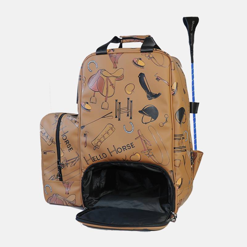 Hello Horse Equestrian Equipment Bag Knight Bag Equestrian Backpack Large Dirty Dirty Separation Children's Shoulder Bag