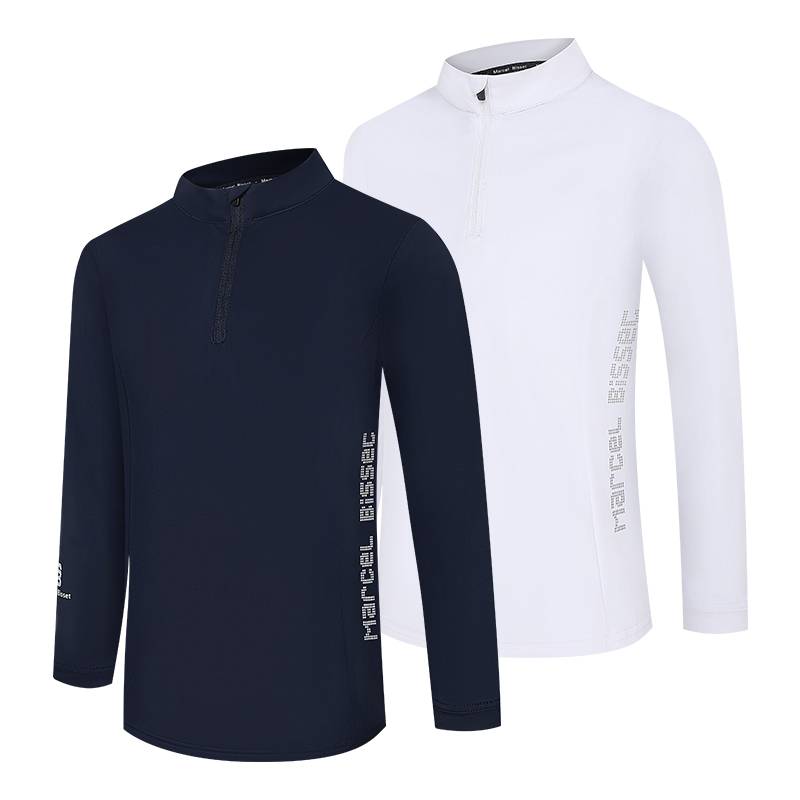 New Children's Equestrian Top Spring and Summer Horse Riding Long Sleeve Tie Children's Cavaliers Service Equestrian Server Long Sleeve