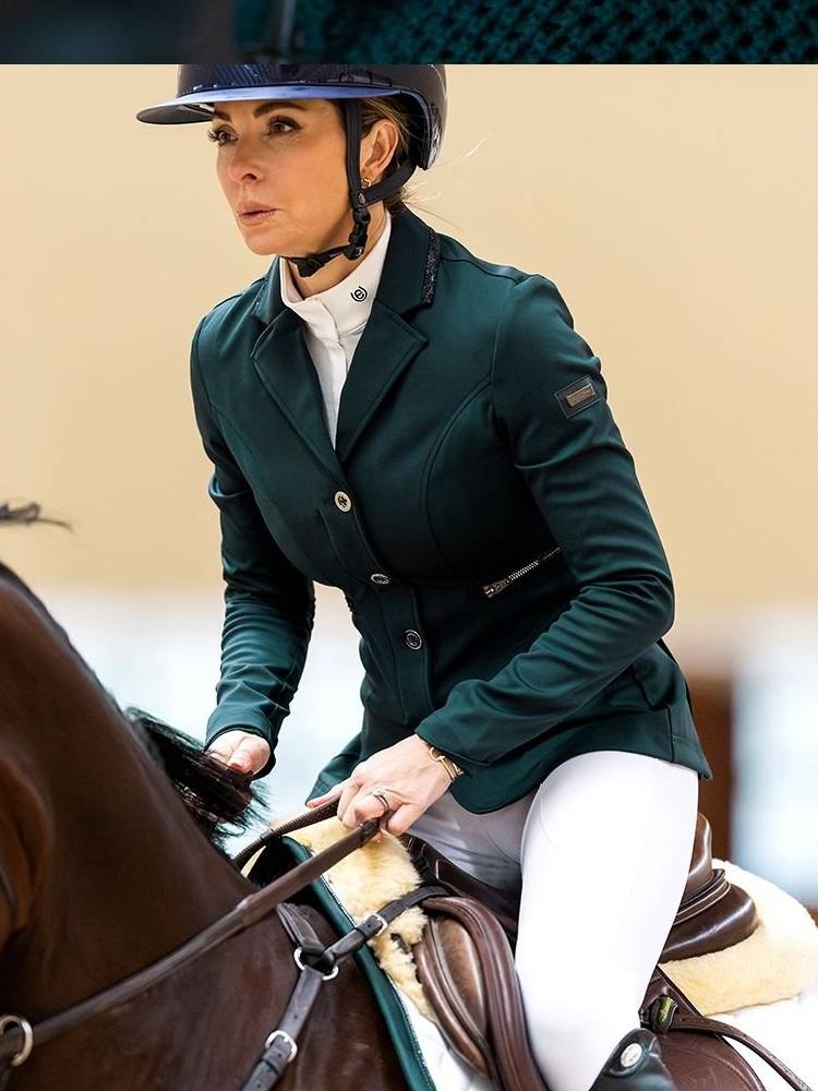 Stockholm Equestrian Cavaliers Service Sweden imported riding training breathable comfortable equestrian equestrian competition clothing collar flowers