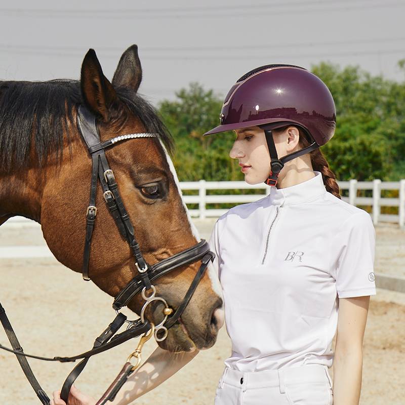 RIF Equestrian helmet women's summer equestrian hat big hat ride riding helmet Porto red professional knight equipment