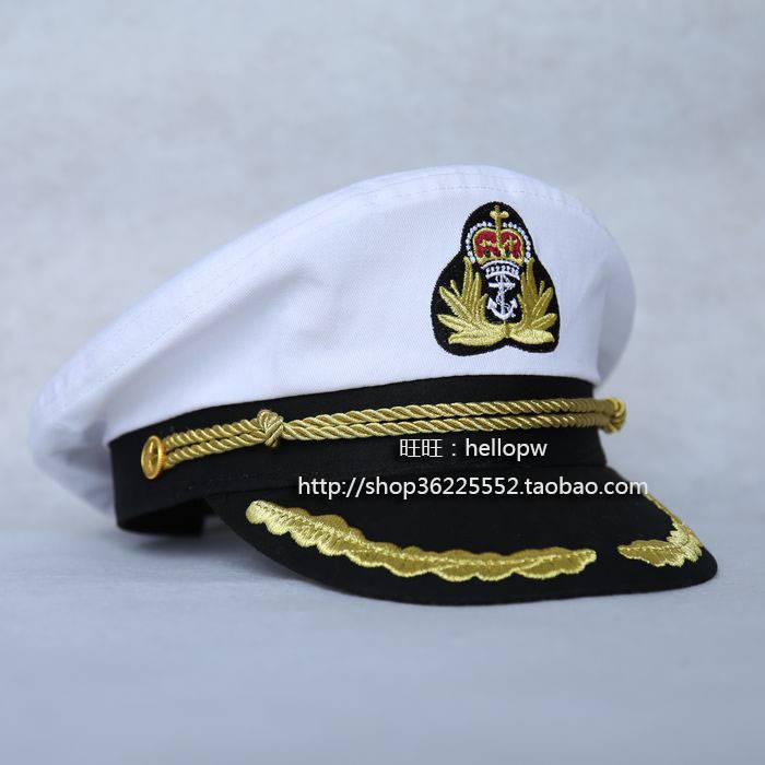 Crown Retro Men's Navy Captain Hat, Yacht Yacht Marine Hand Hand Hand Hand Hand Hand Hat Night Shop Air Force Cosplay