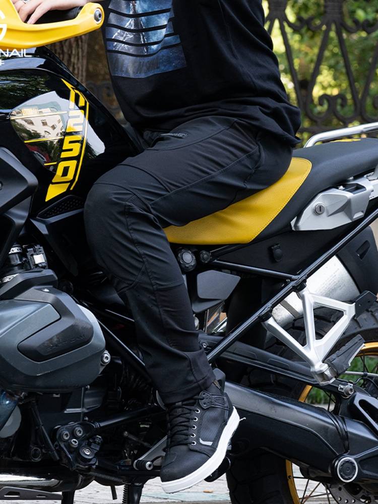 Alien snail light front pants men's motorcycle summer anti -fall, breathable, casual commute, driver brigade cave pants
