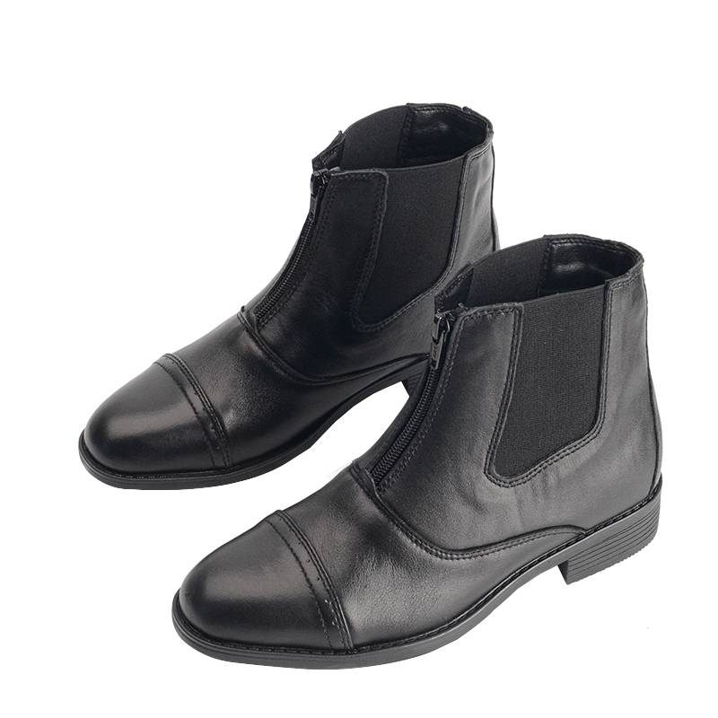 Professional equestrian boots Children's single shoes male and female British horse riding cowhide spring and autumn short cylinder knight boots equipment equipment