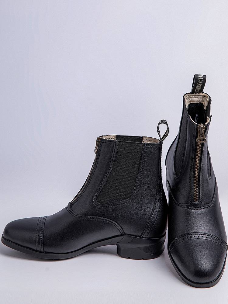 Professional equestrian boots Children adult horse boots summer riding short boots head layer cowhide men and women knight equipment equestrian