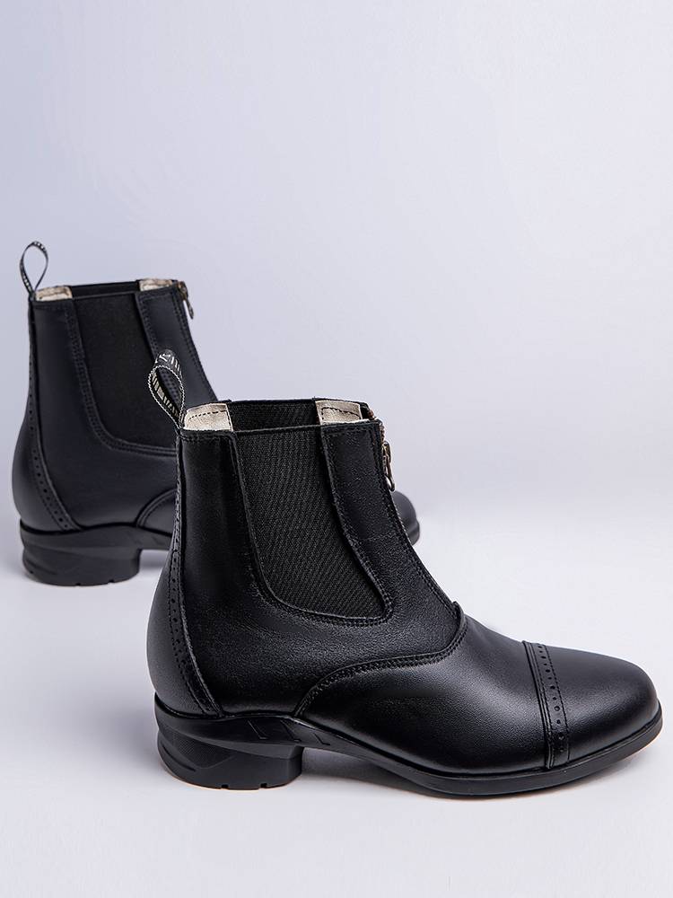 Professional equestrian boots Children adult horse boots summer riding short boots head layer cowhide men and women knight equipment equestrian