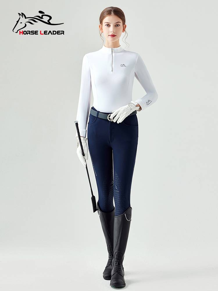 HorseLeader Equestrian T -shirt Spring and Summer Riding Persium Long Sleeve Equipment Training Equine Equipment Equipment
