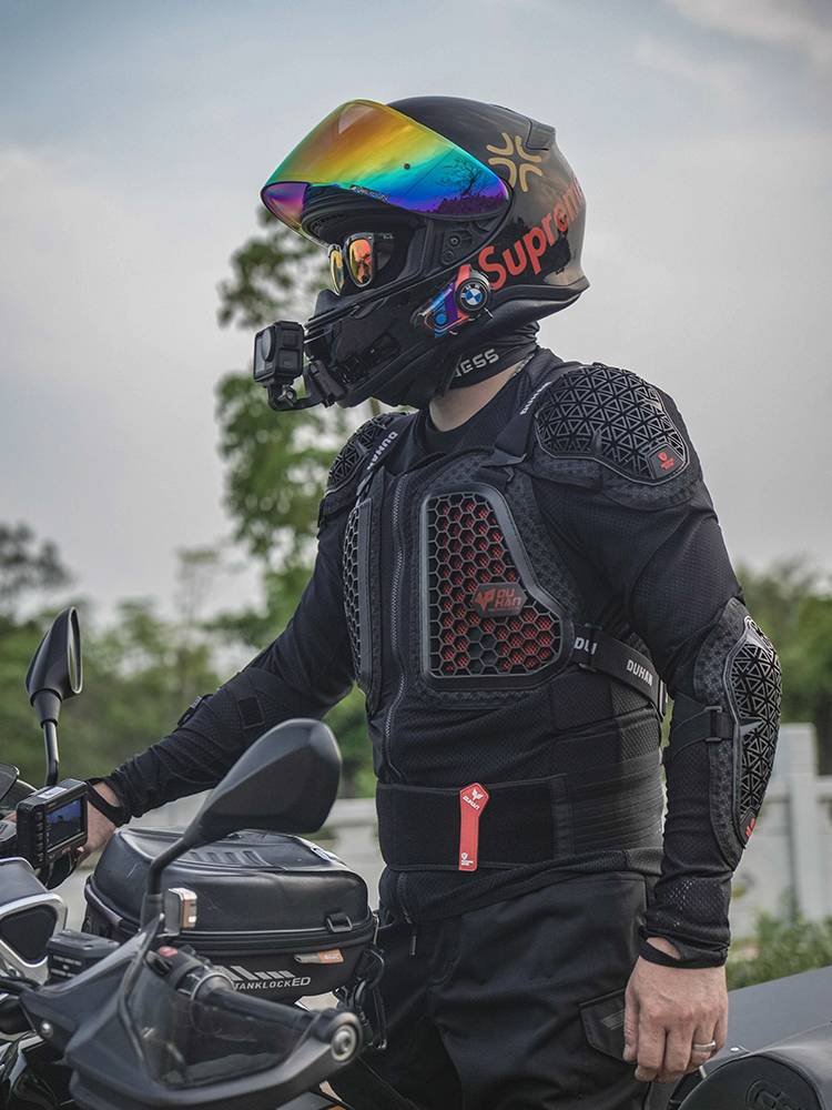 Duhan motorcycle off -road armor challenger hard armor clothing anti -felling chest back locomotive protective tension armor jacket