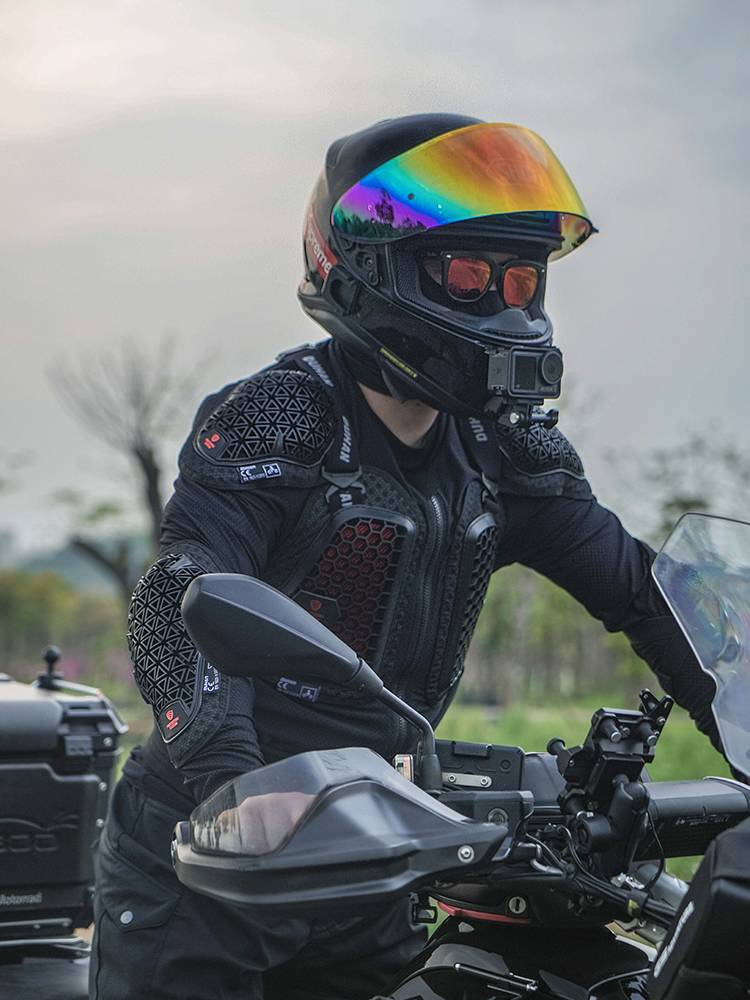 Duhan motorcycle off -road armor challenger hard armor clothing anti -felling chest back locomotive protective tension armor jacket