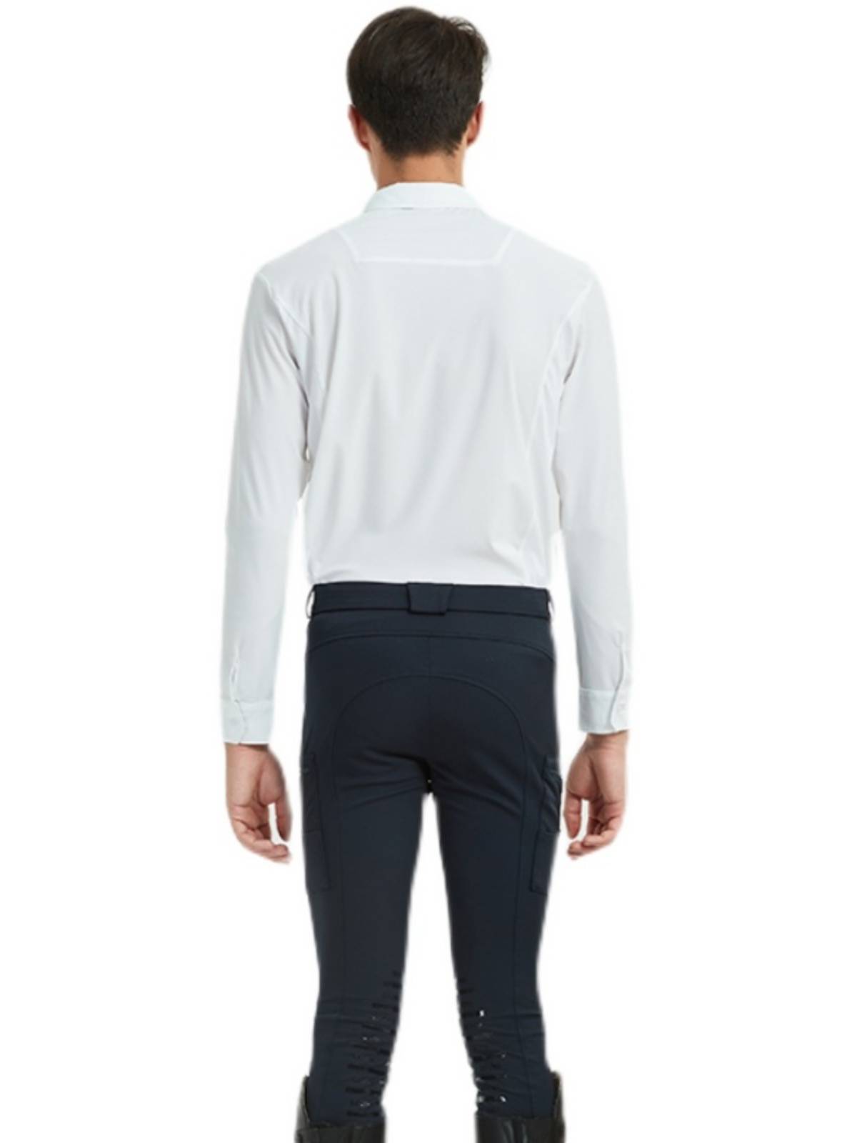 EPONA men's knight, equestrian equipment long -sleeved equestrian T -shirt POLO shirt thin air -breathable riding without tie