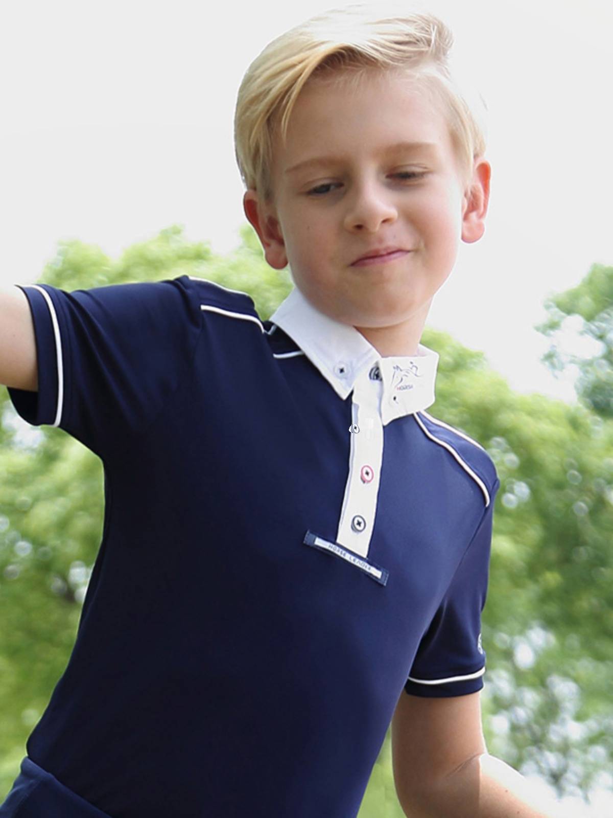 Horses t-shirts, knights in short sleeves, POLOs, boys riding dry shirts in summer