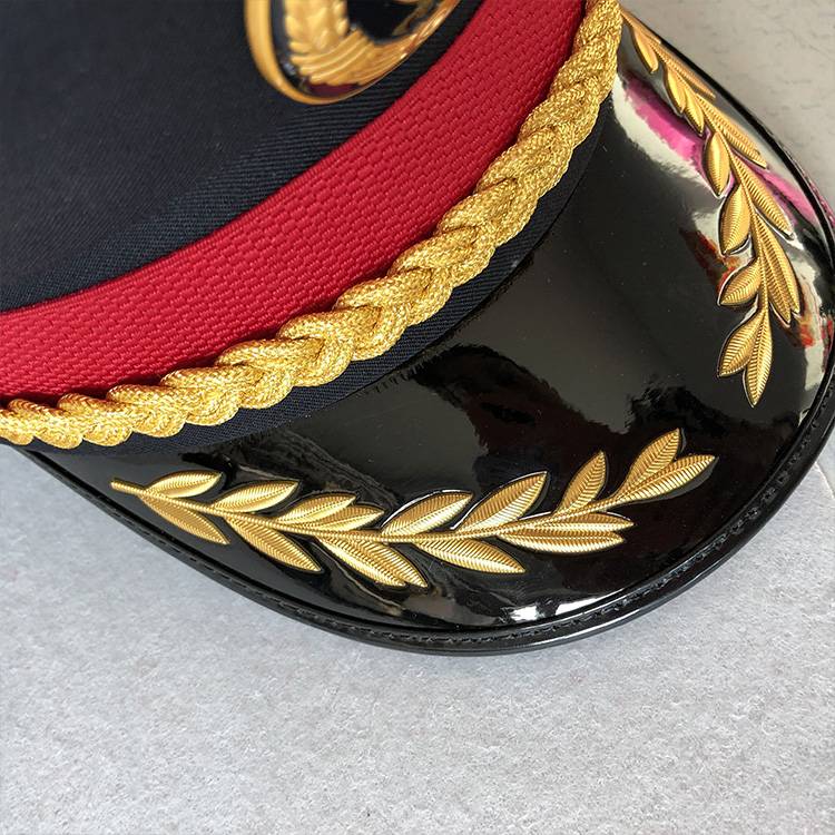 The new railway large brim hat men's large blocking roller roller high -speed railway station EMU flight attendant hat large along hat