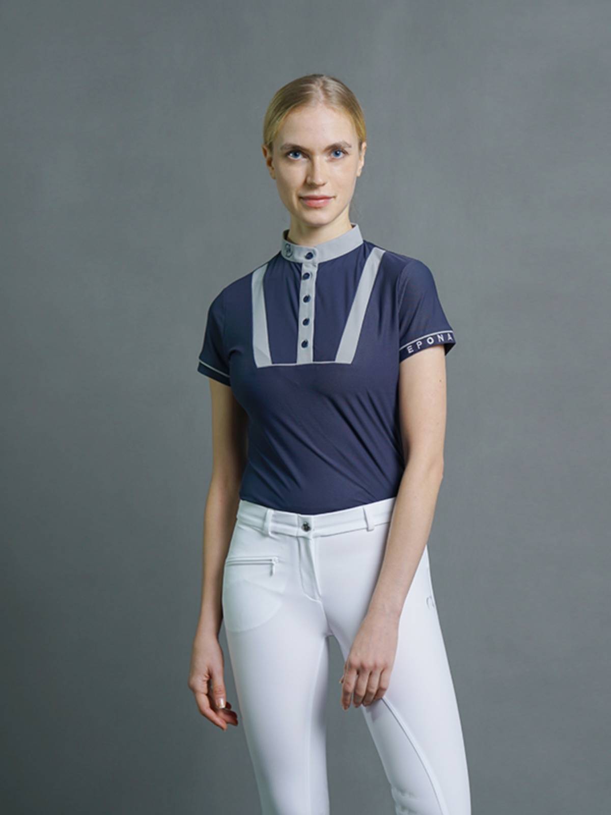 Epona women's short -sleeved summer women's equestrian T -shirt color matching knight clothes Polo shirt riding equipment top