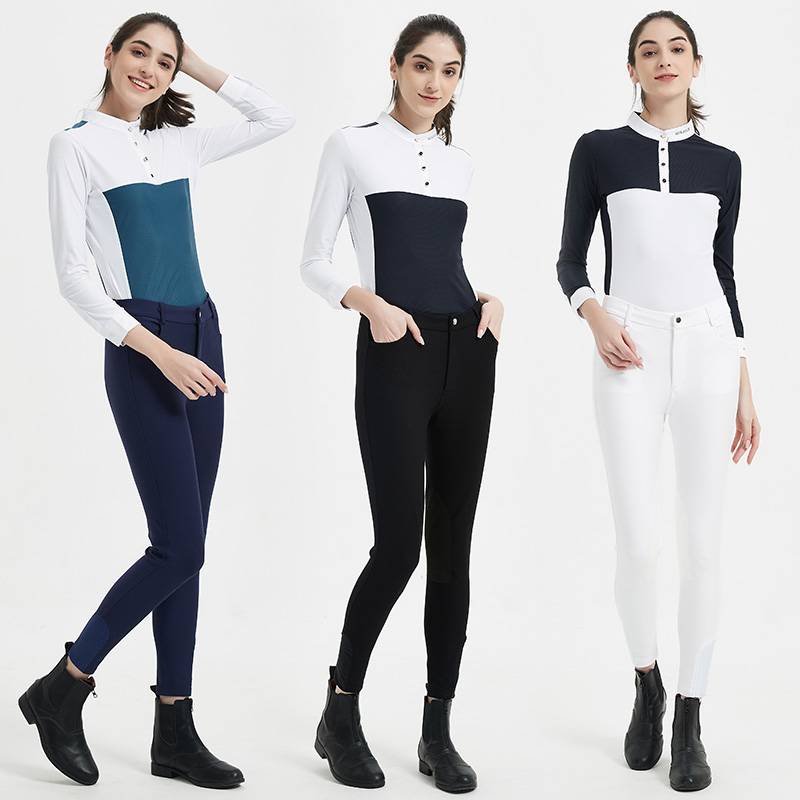 A white race of horse-pants with whites to train men and women with half-wit-re-resistant knight pants