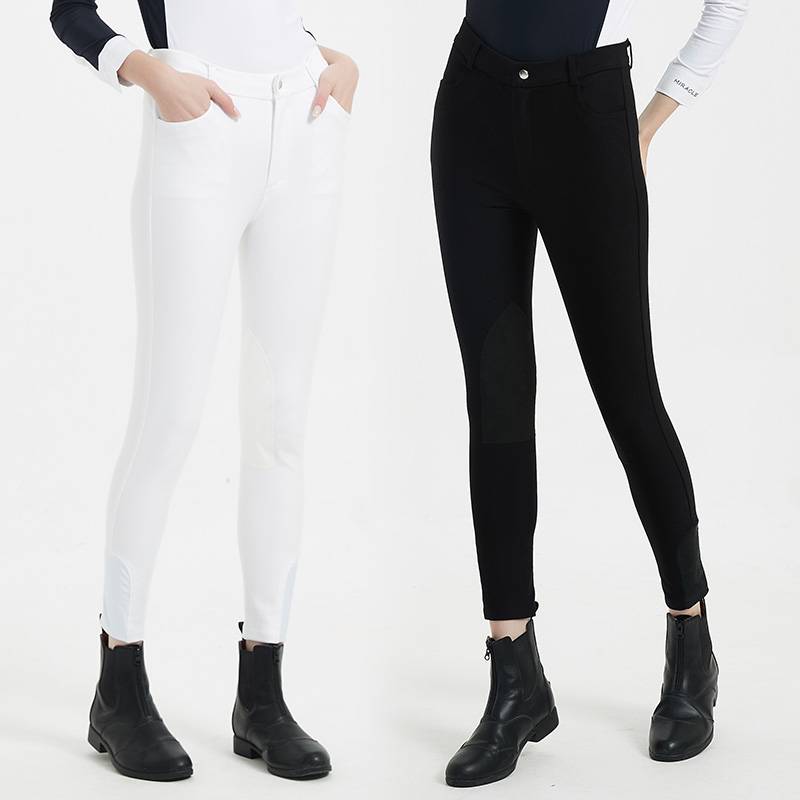 A white race of horse-pants with whites to train men and women with half-wit-re-resistant knight pants